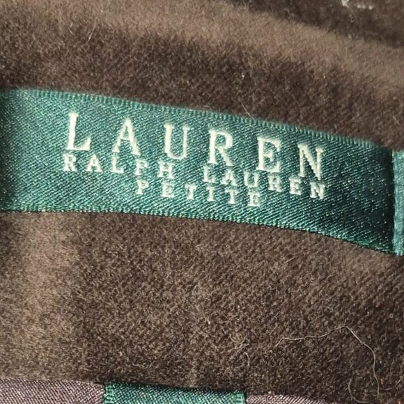 Ralph Lauren Brown Velvet Blazer Sz 8P - Picture 4 of 4
